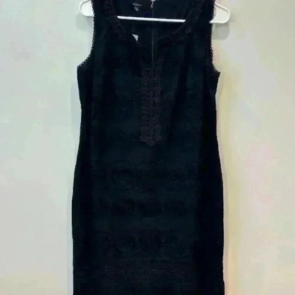 NWT! Talbots Women's Floral Eyelet Embroidered Sheath A-line Dress - Size 8 - Picture 5 of 13